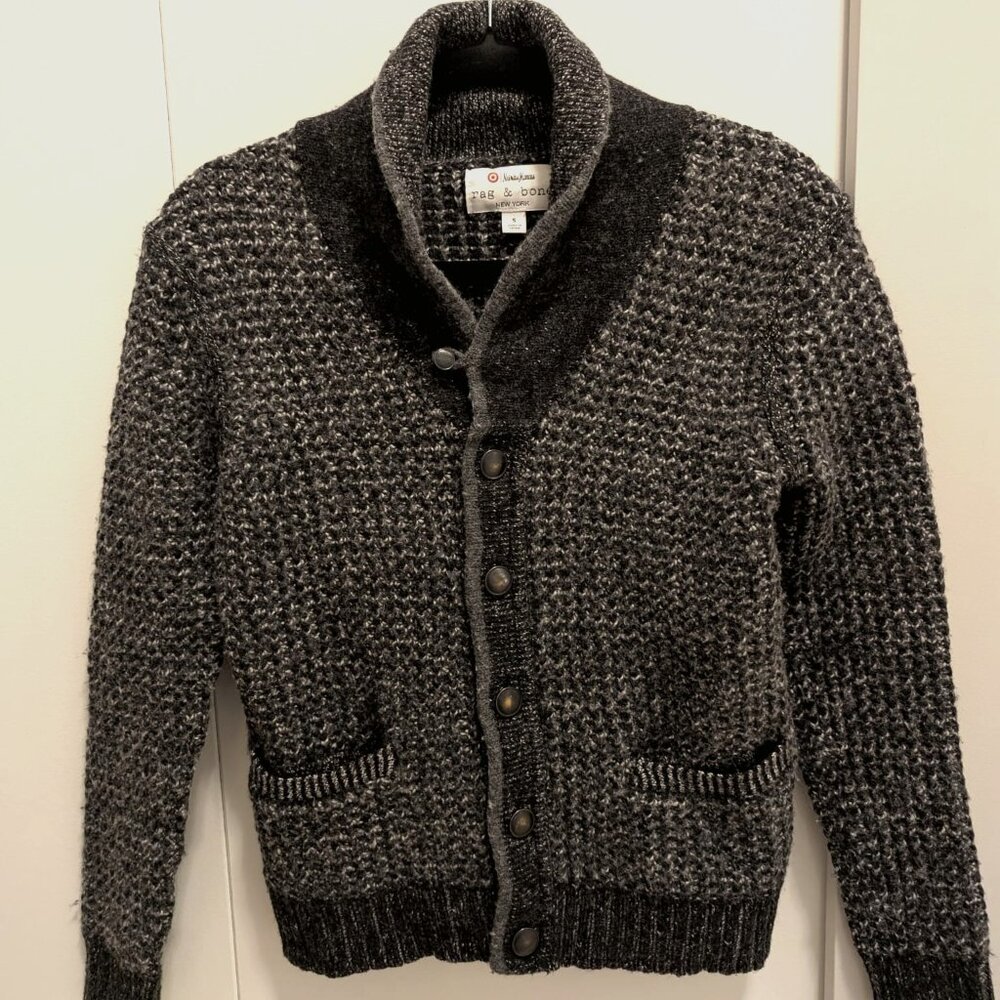 Rag & Bone - Neiman Marcus Men's Grey Cardigan